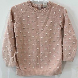 Blush Pink H&M Bubble Sweater, Size 2-3T